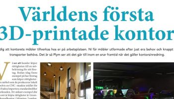 Världens första 3D-printade kontor